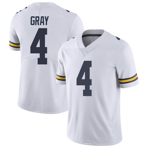 Vincent Gray Michigan Wolverines Youth NCAA #4 White Limited Brand Jordan College Stitched Football Jersey DYB7254BV